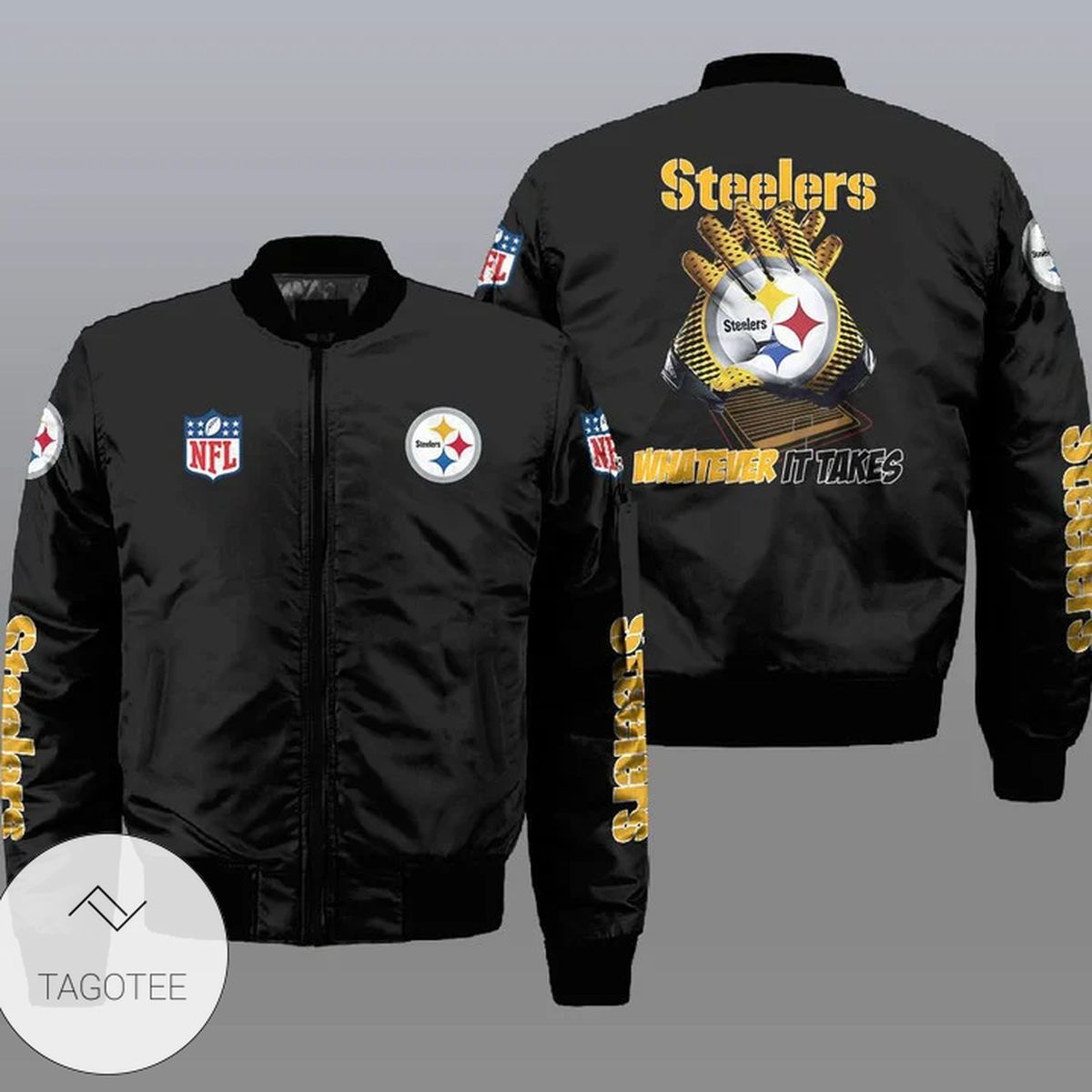 Pittsburgh Steelers NFL Style Bomber Jacket For Fans