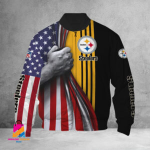 Pittsburgh Steelers NFL Style Bomber Jacket For Fans