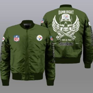 Pittsburgh Steelers NFL Style Bomber Jacket For Fans