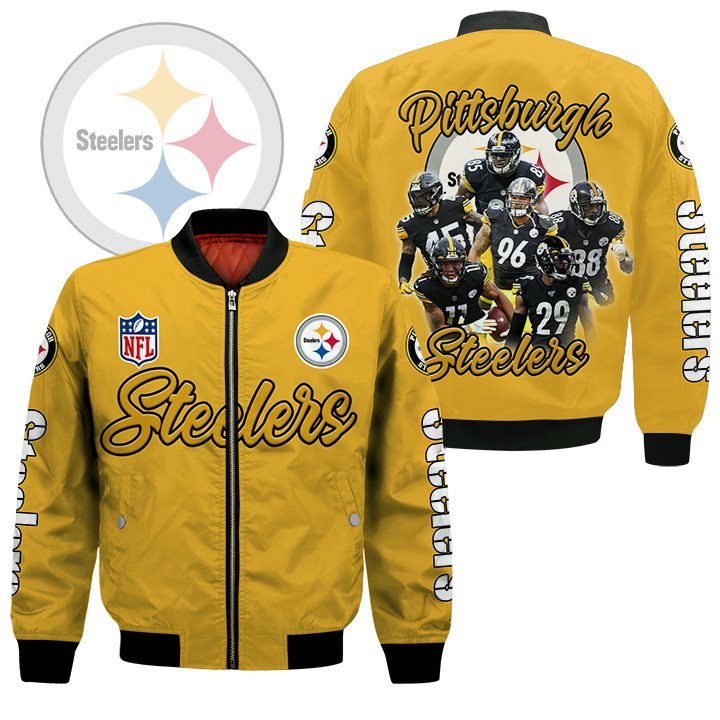 Pittsburgh Steelers NFL Style Bomber Jacket For Fans