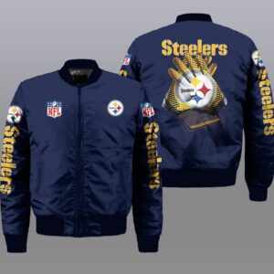 Pittsburgh Steelers NFL Style Bomber Jacket For Fans