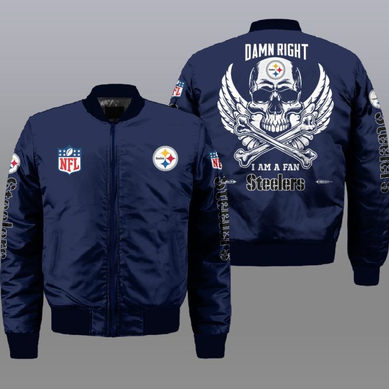 Pittsburgh Steelers NFL Style Bomber Jacket For Fans