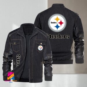Pittsburgh Steelers NFL Style Denim Jacket For Fans
