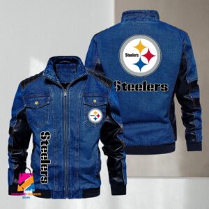 Pittsburgh Steelers NFL Style Denim Jacket For Fans