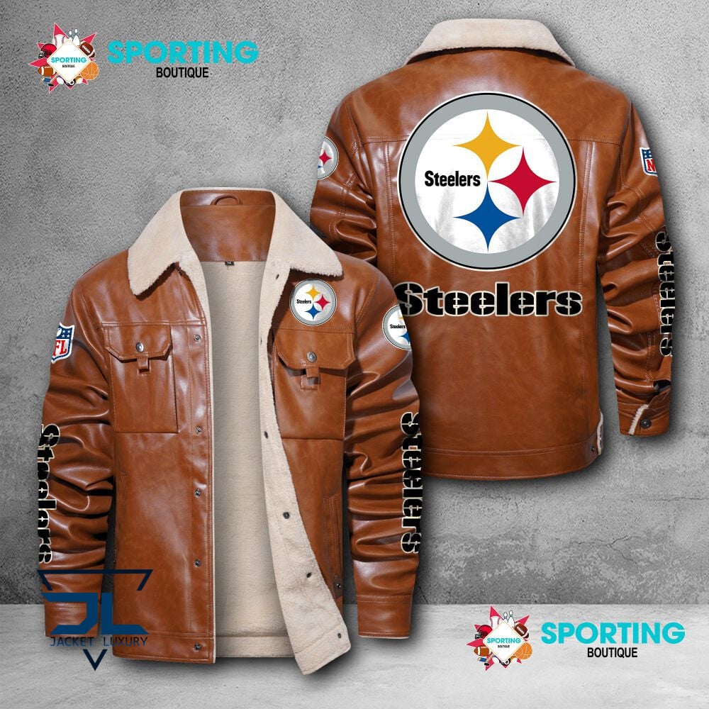 Pittsburgh Steelers NFL Style Leather Jacket For Fans