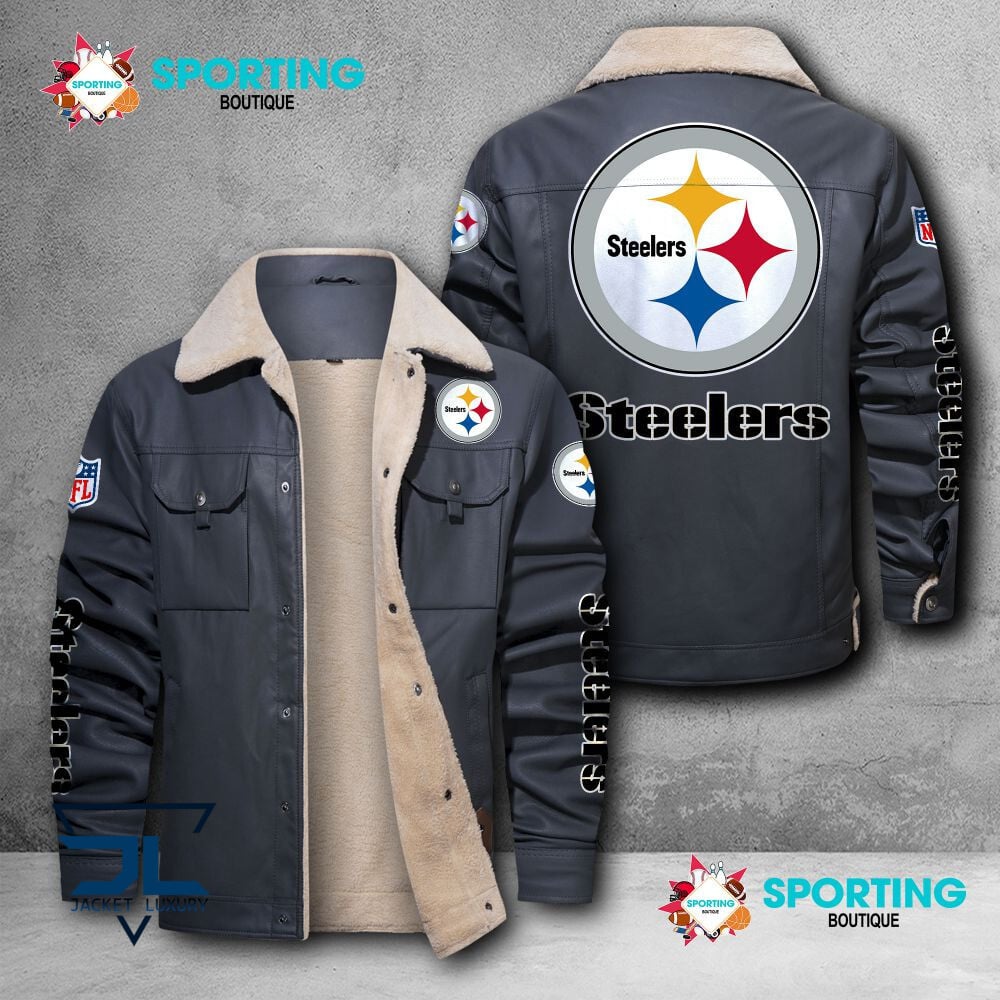 Pittsburgh Steelers NFL Style Leather Jacket For Fans