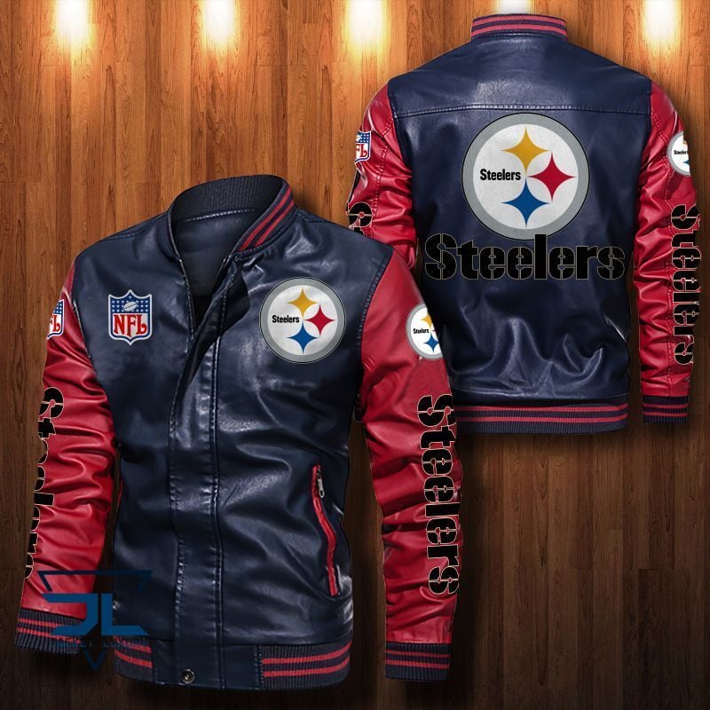Pittsburgh Steelers NFL Style Leather Jacket For Fan
