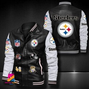 Pittsburgh Steelers NFL Style Leather Jacket For Fan