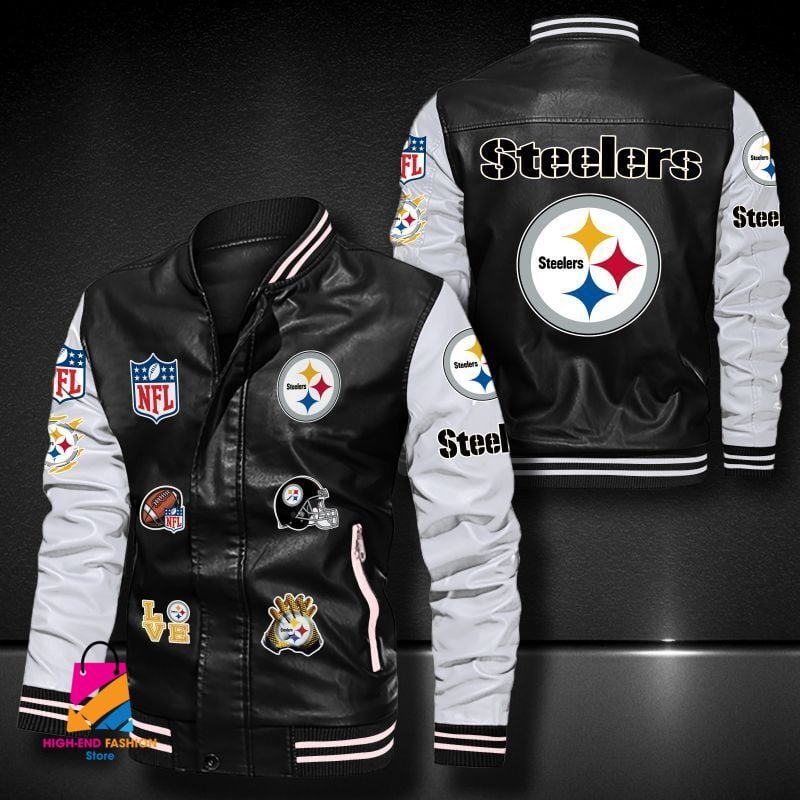Pittsburgh Steelers NFL Style Leather Jacket For Fan
