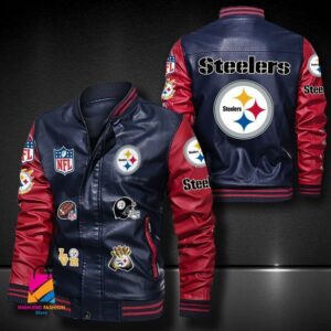 Pittsburgh Steelers NFL Style Leather Jacket For Fan