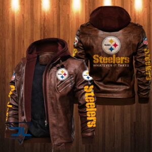 Pittsburgh Steelers NFL Style Leather Jacket For Fan
