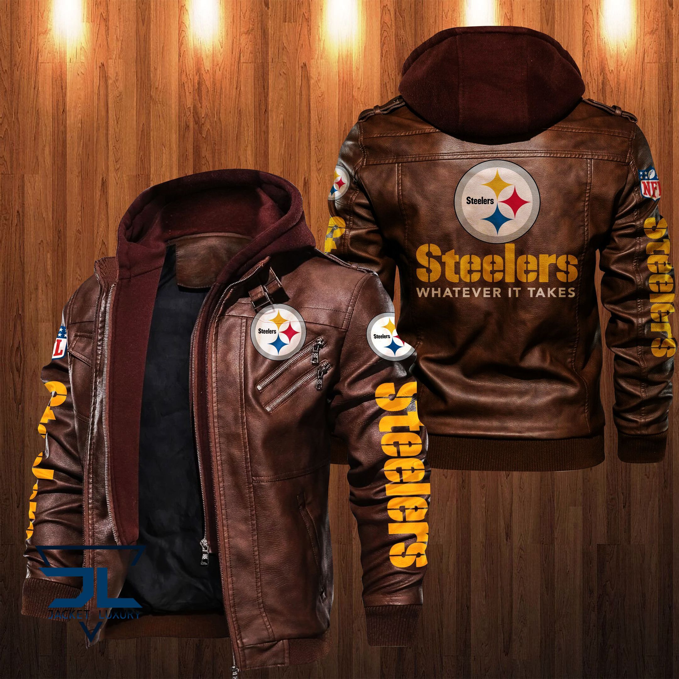 Pittsburgh Steelers NFL Style Leather Jacket For Fan