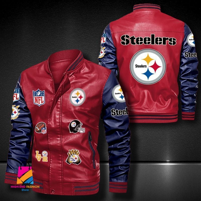 Pittsburgh Steelers NFL Style Leather Jacket For Fan