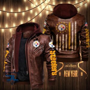 Pittsburgh Steelers NFL Style Leather Jacket For Fan
