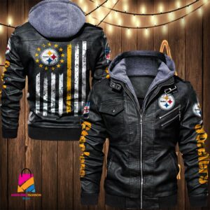 Pittsburgh Steelers NFL Style Leather Jacket For Fan