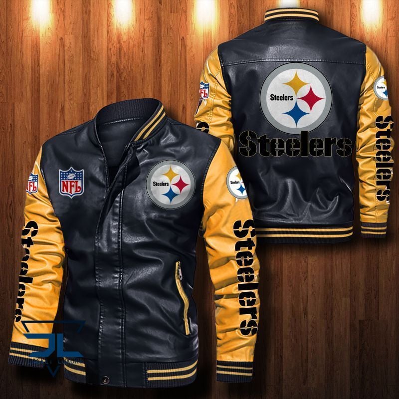 Pittsburgh Steelers NFL Style Leather Jacket For Fan