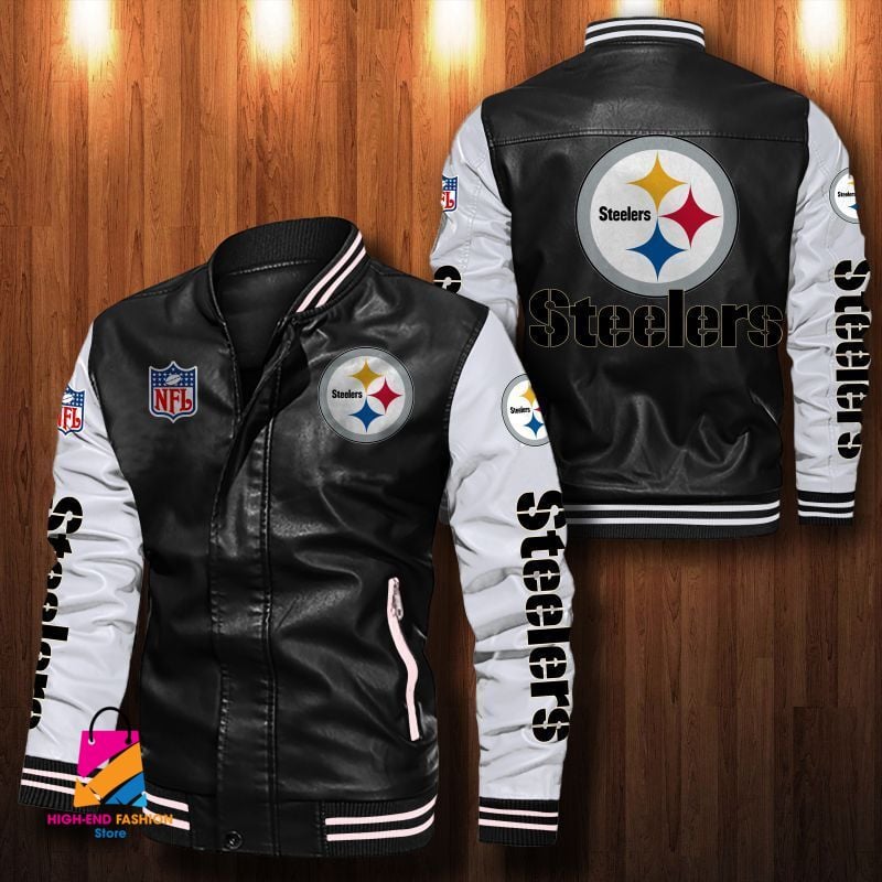 Pittsburgh Steelers NFL Style Leather Jacket For Fan