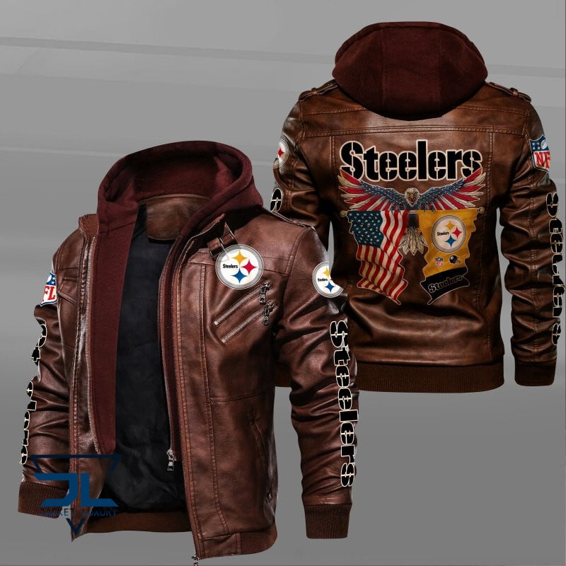 Pittsburgh Steelers NFL Style Leather Jacket For Fan