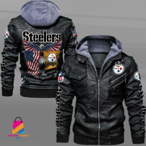 Pittsburgh Steelers NFL Style Leather Jacket For Fan