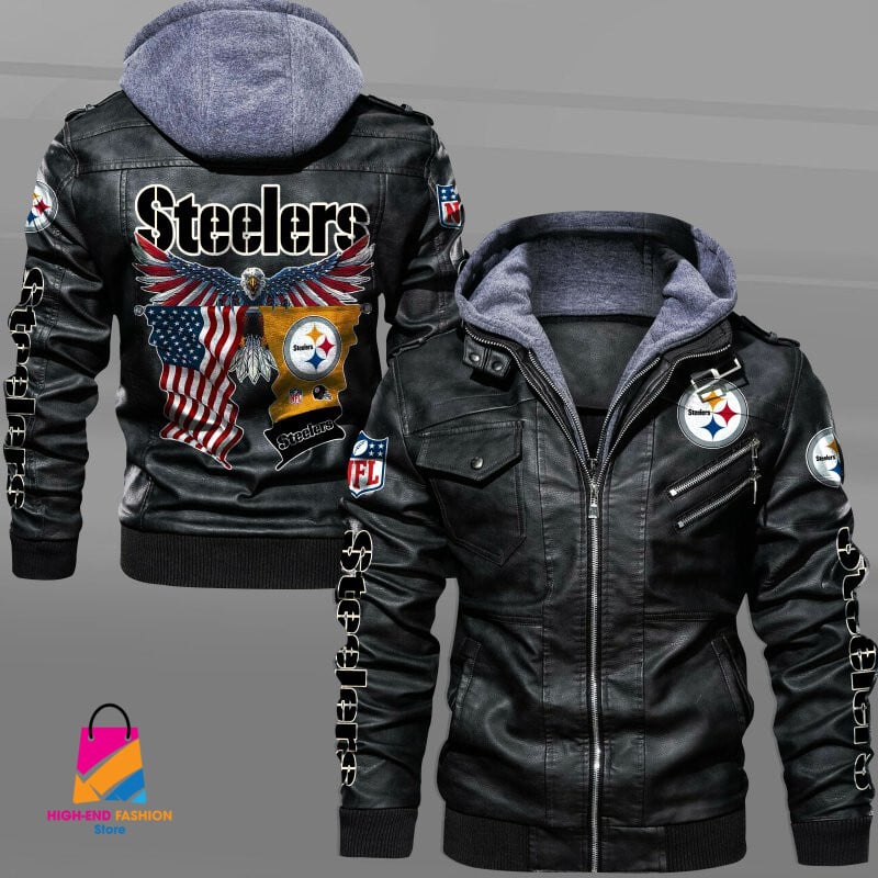 Pittsburgh Steelers NFL Style Leather Jacket For Fan