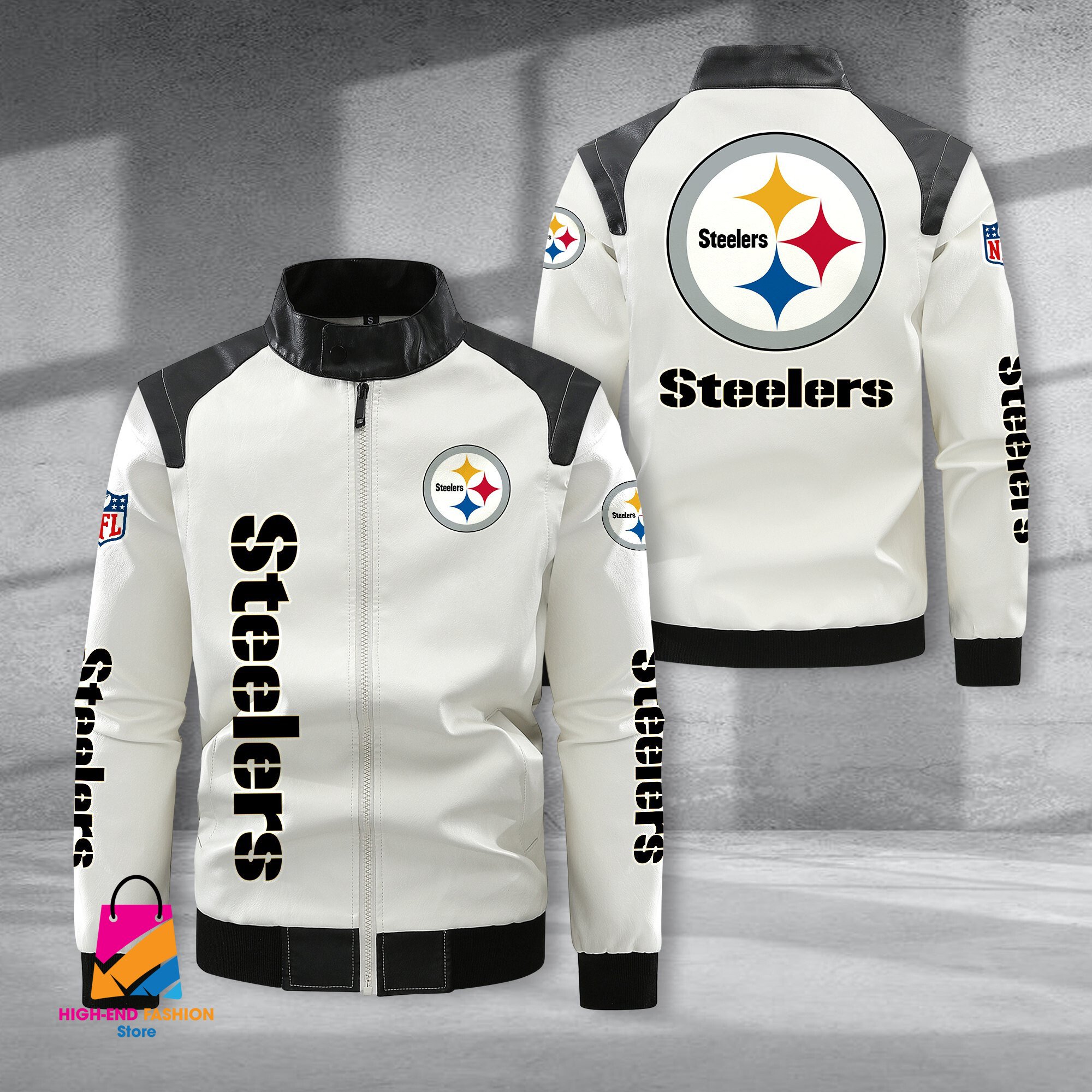 Pittsburgh Steelers NFL Style Leather Jacket For Fans