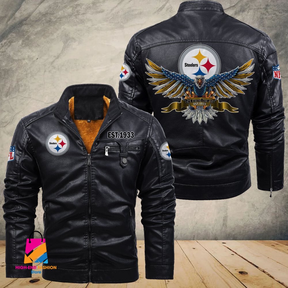 Pittsburgh Steelers NFL Style Leather Jacket For Fans