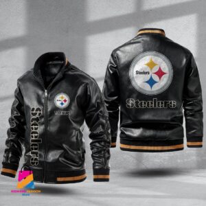 Pittsburgh Steelers NFL Style Leather Jacket For Fans