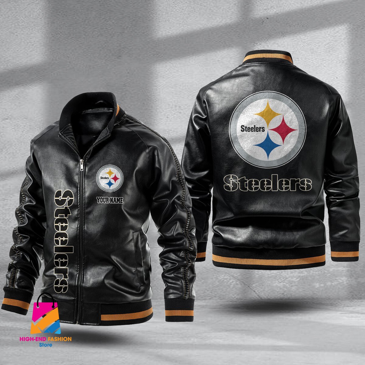 Pittsburgh Steelers NFL Style Leather Jacket For Fans