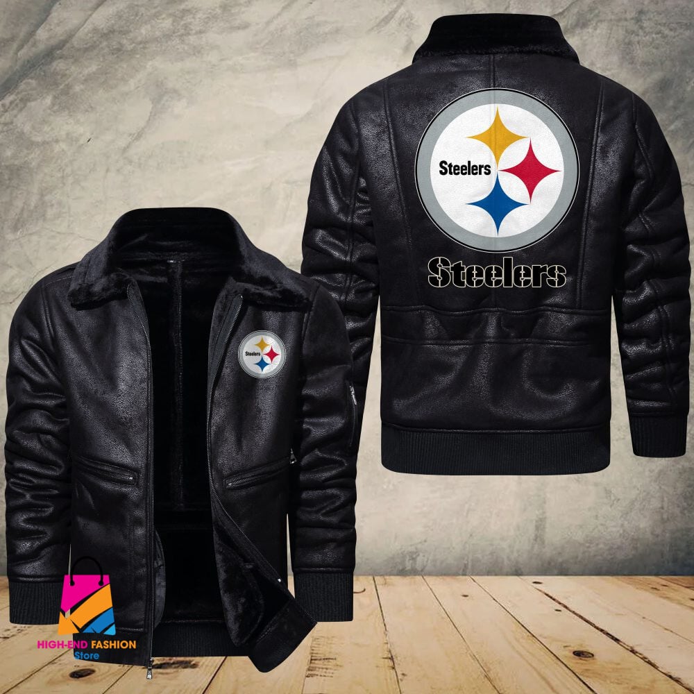 Pittsburgh Steelers NFL Style Leather Jacket For Fans