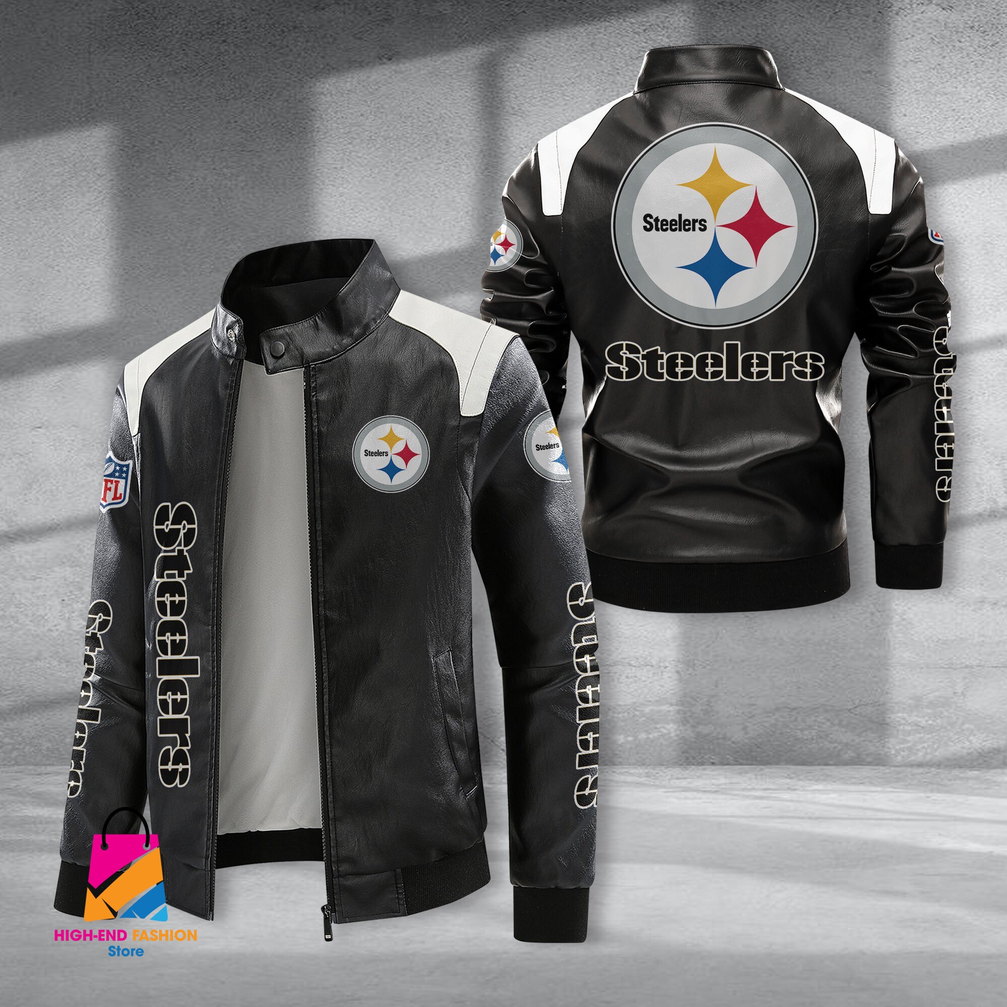 Pittsburgh Steelers NFL Style Leather Jacket For Fans