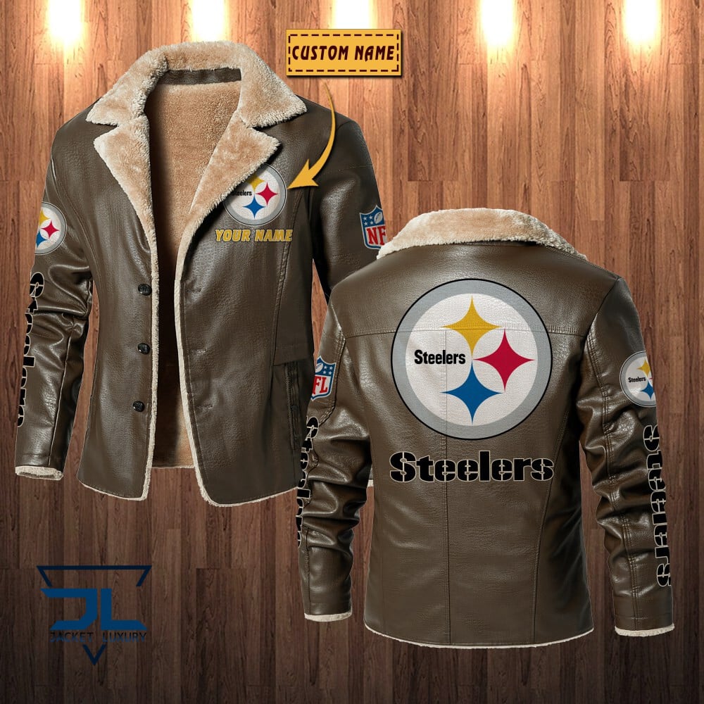 Pittsburgh Steelers NFL Style Leather Jacket For Fans