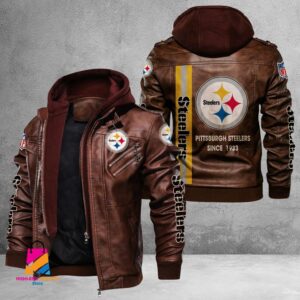 Pittsburgh Steelers NFL Style Leather Jacket For Fans