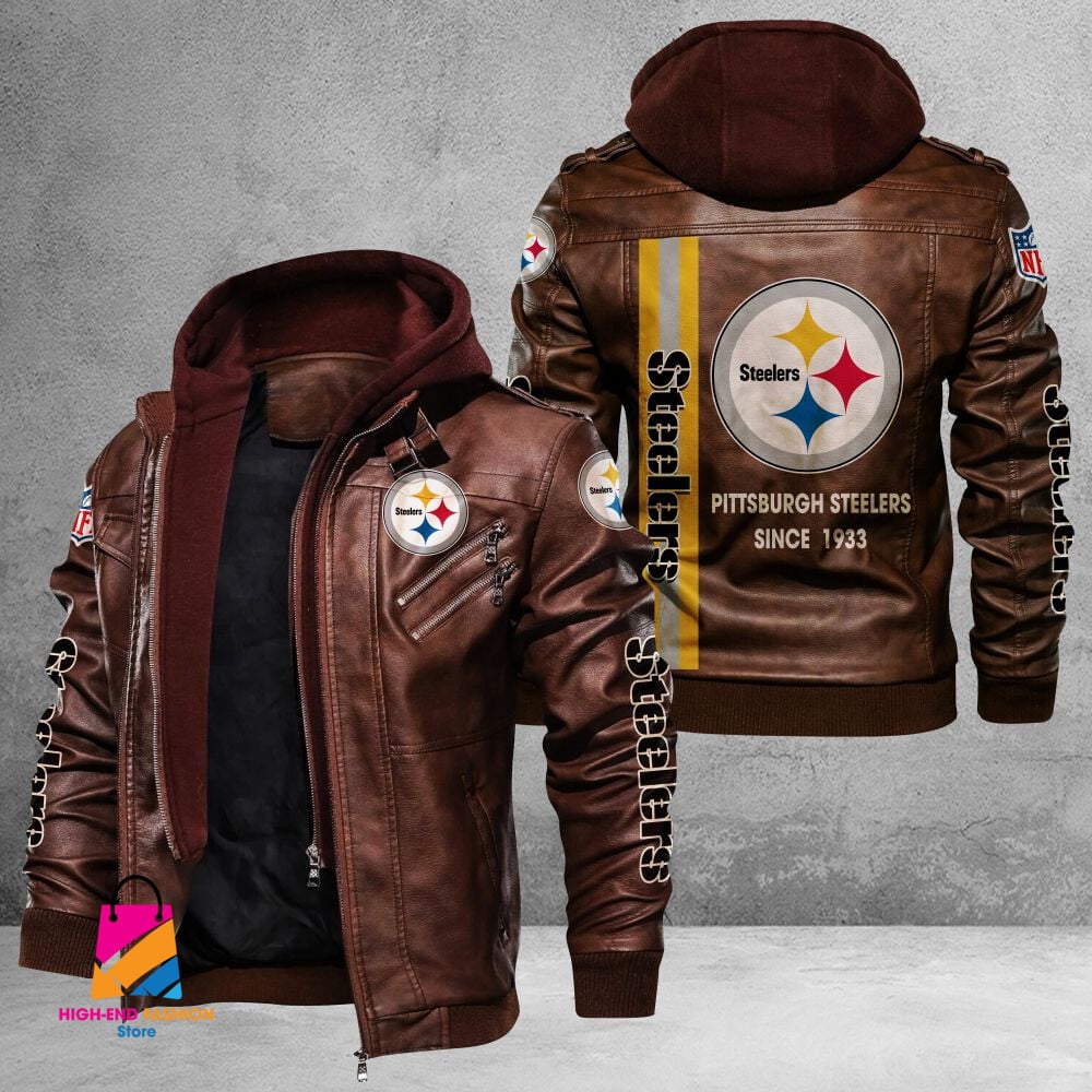 Pittsburgh Steelers NFL Style Leather Jacket For Fans