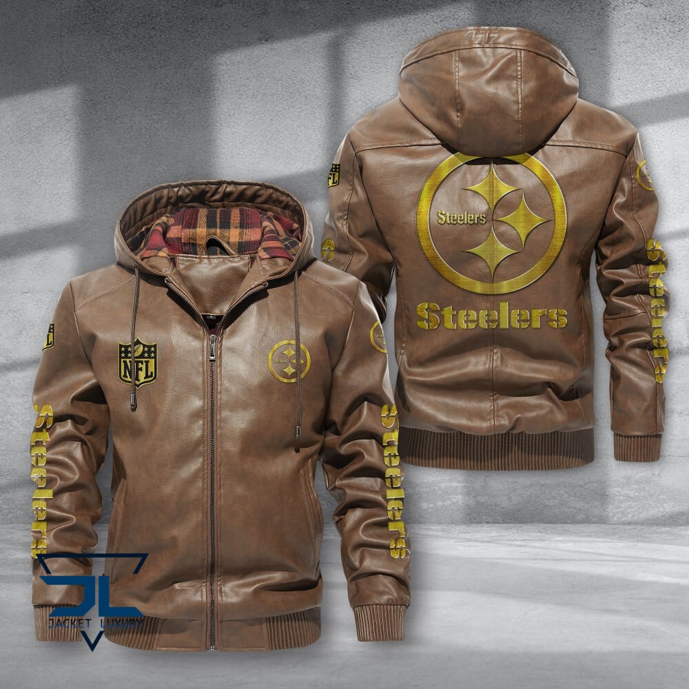Pittsburgh Steelers NFL Style Leather Jacket For Fans