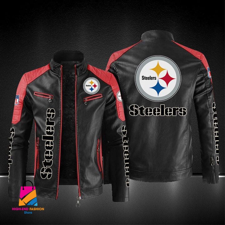 Pittsburgh Steelers NFL Style Leather Jacket For Fans
