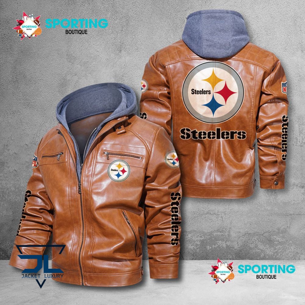 Pittsburgh Steelers NFL Style Leather Jacket For Fans