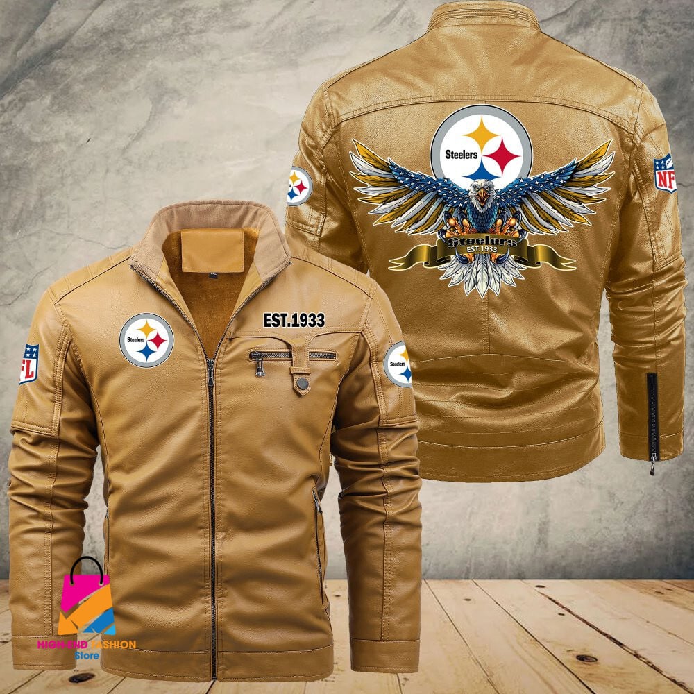 Pittsburgh Steelers NFL Style Leather Jacket For Fans
