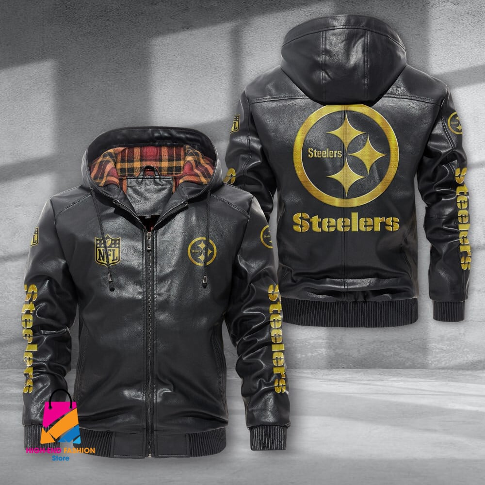 Pittsburgh Steelers NFL Style Leather Jacket For Fans