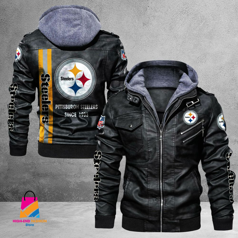Pittsburgh Steelers NFL Style Leather Jacket For Fans