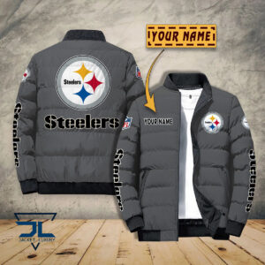 Pittsburgh Steelers NFL Style Puffer Jacket For Fans