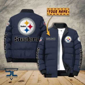 Pittsburgh Steelers NFL Style Puffer Jacket For Fans