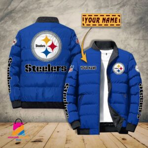 Pittsburgh Steelers NFL Style Puffer Jacket For Fans