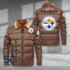 Pittsburgh Steelers NFL Style Puffer Jacket For Fans
