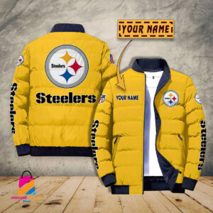 Pittsburgh Steelers NFL Style Puffer Jacket For Fans