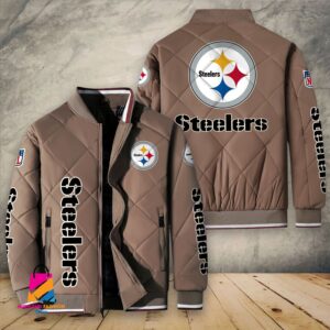 Pittsburgh Steelers NFL Style Puffer Jacket For Fans