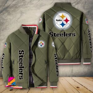 Pittsburgh Steelers NFL Style Puffer Jacket For Fans