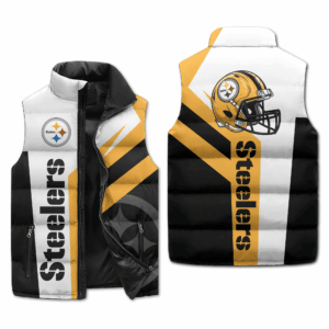 Pittsburgh Steelers NFL Style Sleeveless Puffer Jacket For Fans