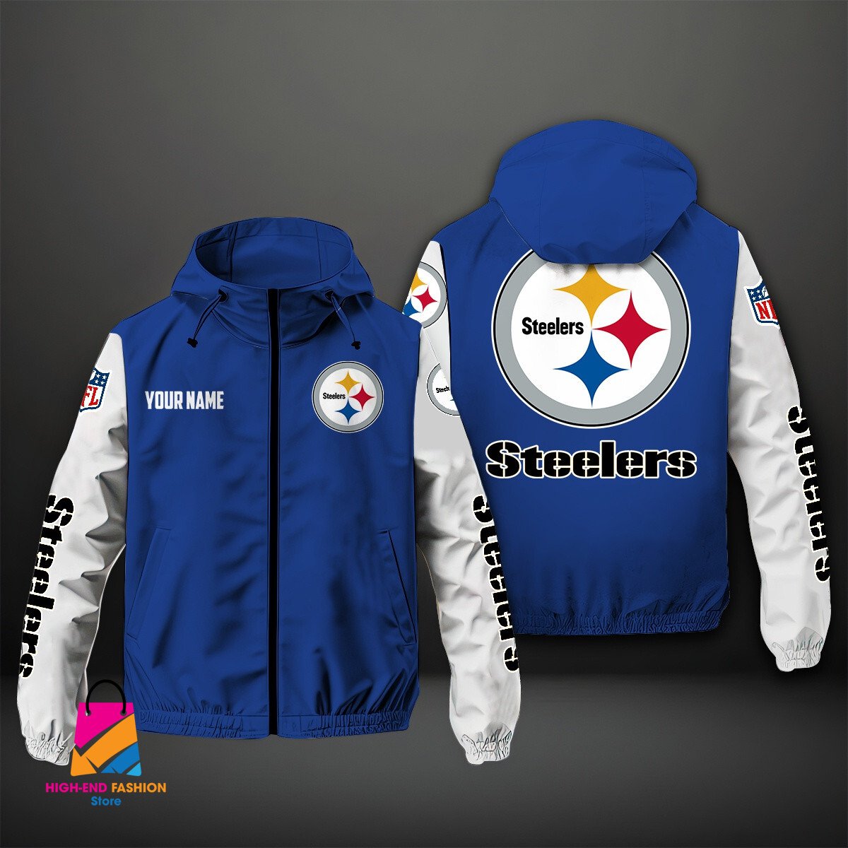 Pittsburgh Steelers NFL Style Windbreaker Jacket For Fans