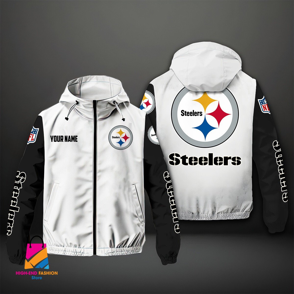 Pittsburgh Steelers NFL Style Windbreaker Jacket For Fans