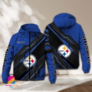 Pittsburgh Steelers NFL Style Windbreaker Jacket For Fans